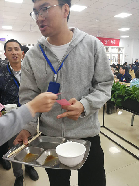 星沙園區(qū)食堂開展光盤行動見成效